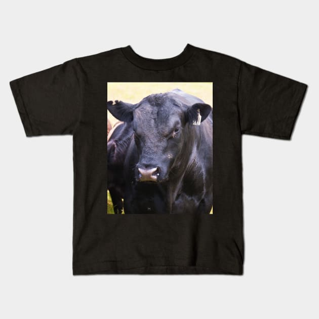 Angus Bull Kids T-Shirt by DeborahMcGrath